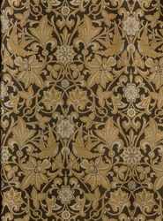 Chandos, projetado em 1868, fabricado em 1873 pela Warner & Sons (tecido de algodão e lã)